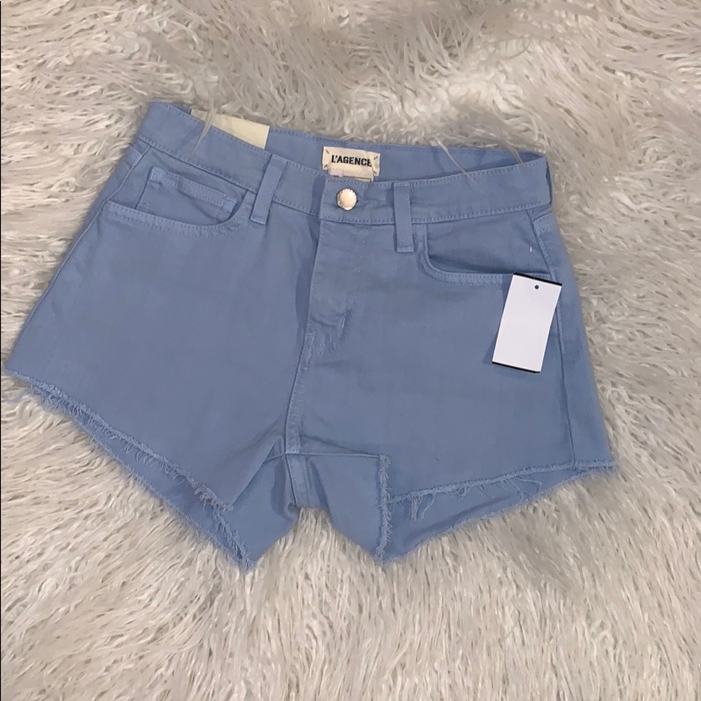 Light Blue L’agence Jean shorts